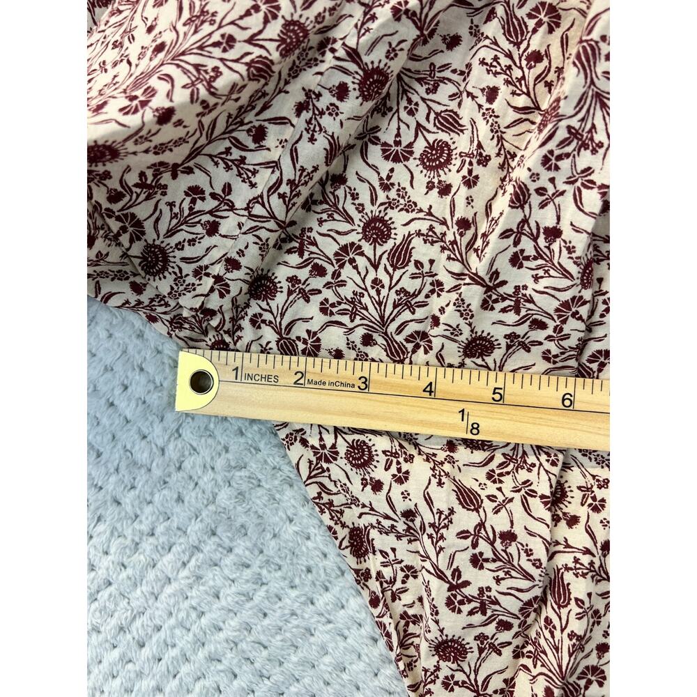 Doen Women Floral Peasant Top Sz Small Summer Boho Cottagecore Prairie Lagenlok - Picture 12 of 16